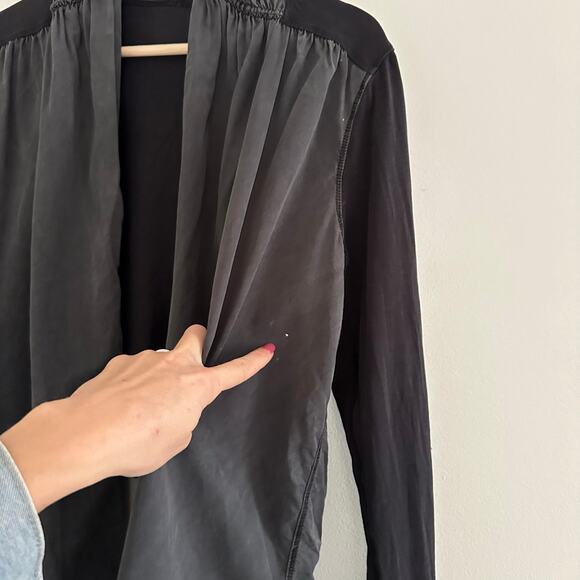 Lululemon Your Best Breath Cardigan Wrap Sweater Black 4 - Picture 8 of 9